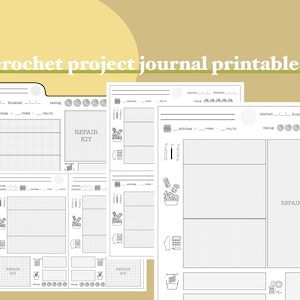 Crochet Project Journal Printables