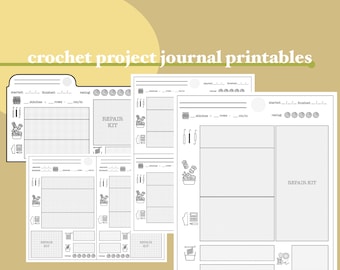 Crochet Project Journal Printables