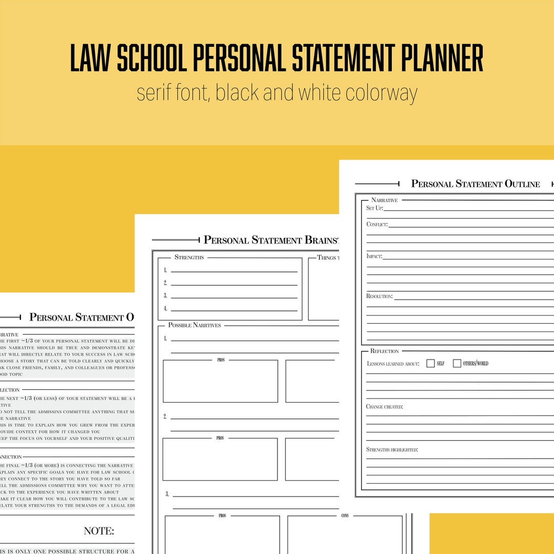 Law School Personal Statement Planner Printable Etsy law-school-personal-statement-planner-printable-etsy