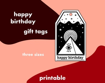 Tarot Inspired Printable Gift Tags