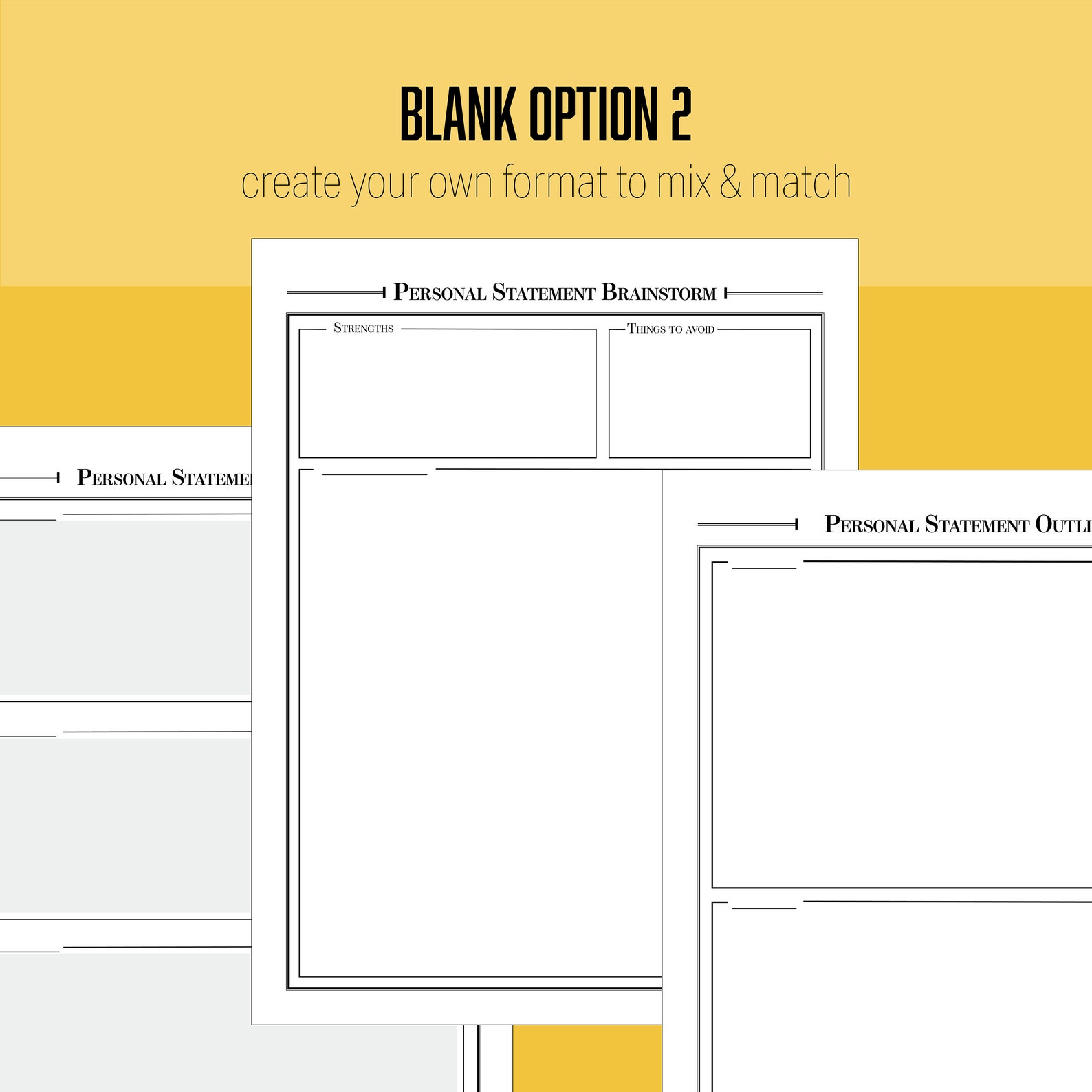 Law School Personal Statement Planner Printable Etsy
