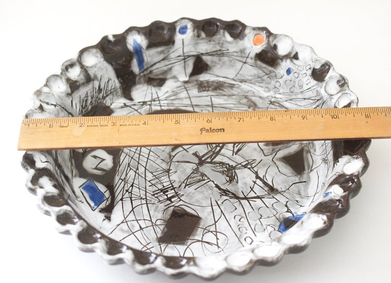 Black Clay, Press Molded, Stoneware Pie Plate 2 image 8