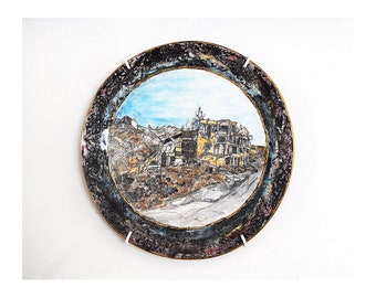 Bombed Buildings Plate