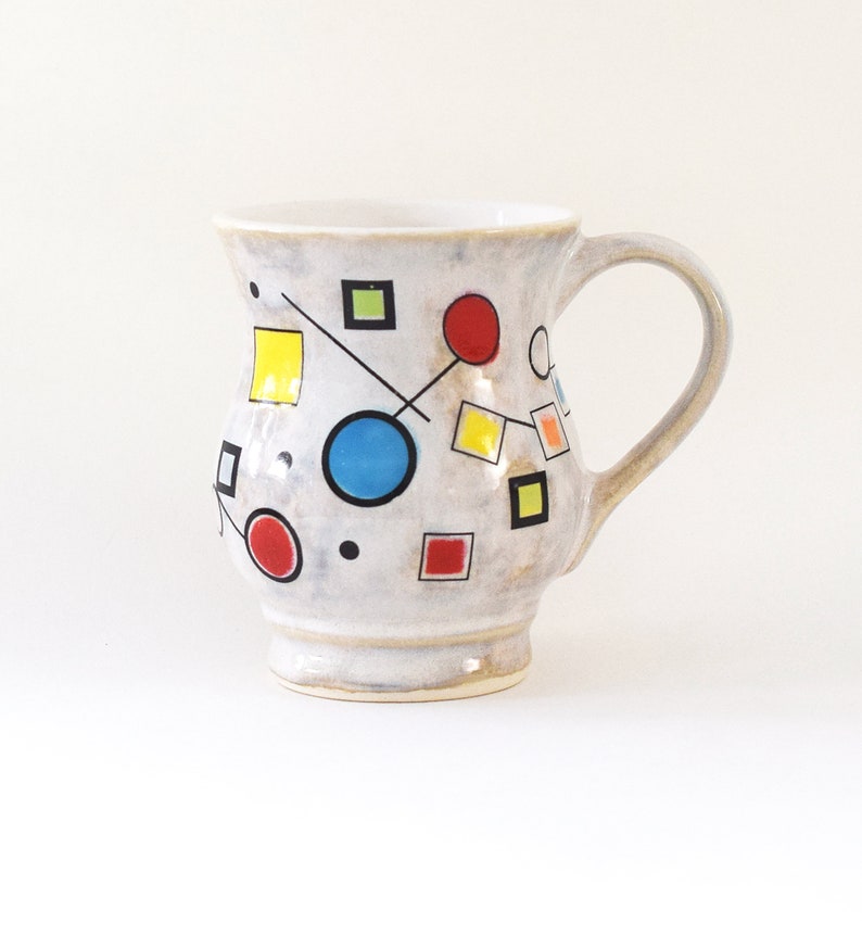 Geometric Abstraction Stoneware Mug image 1