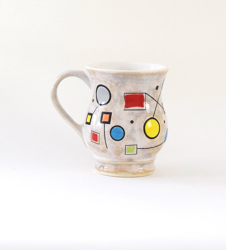 Geometric Abstraction Stoneware Mug image 3