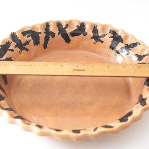 4 and 20 Black Birds Stoneware Pie Plate 2 image 7