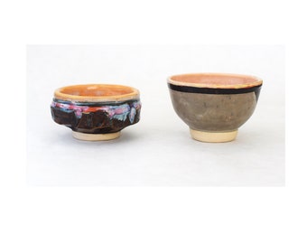 Whiskey/Sake Cups #2 Thrown Stoneware (set of 2)