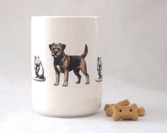 Stoneware Mug with Border Terrier