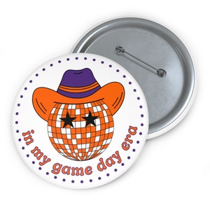 Game Day Football Button, Retro Game Day Football Anstecker, Anstecker