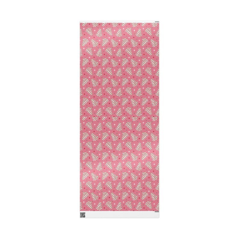 Presentpapper till julgranstårtor | Presentpapper för högtider | Retro julklappspapper | Presentpapper med julmotiv bild 9