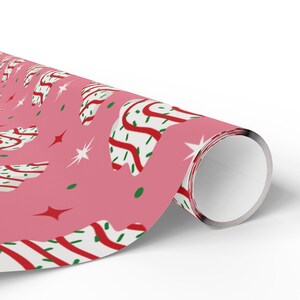 Presentpapper till julgranstårtor | Presentpapper för högtider | Retro julklappspapper | Presentpapper med julmotiv bild 10