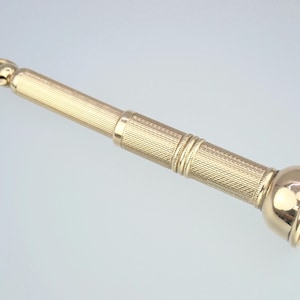 Fine Vintage SJ ROSE & SON Solid 9k Gold Cigar Pusher Piercer Punch Pendant 1974, Men&#39;s Women&#39;s Tobacciana Accessory
