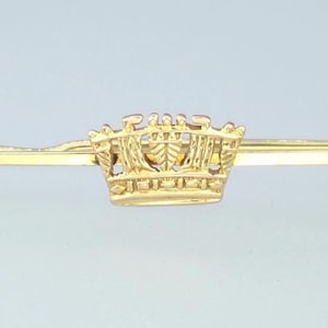 Antique Art Deco 9k Gold Royal Navy Sweetheart Brooch