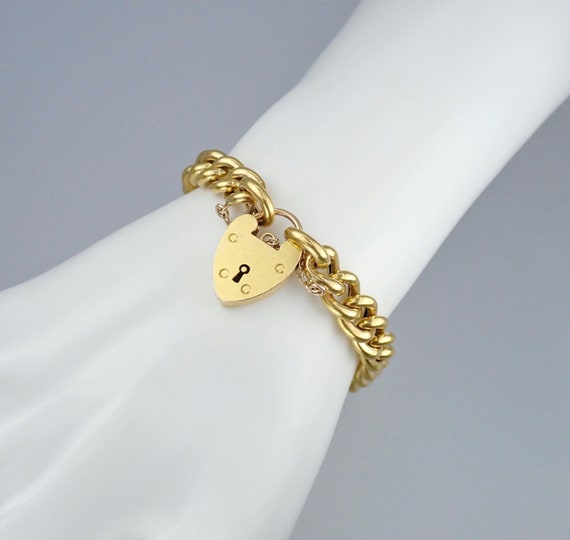 Glowing Antique Victorian Solid 15k Gold Curb Link