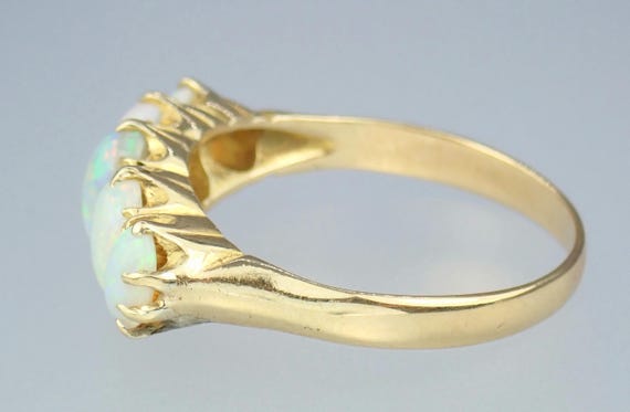 Breathtaking Antique Victorian Solid 18k Gold 5-S… - image 5