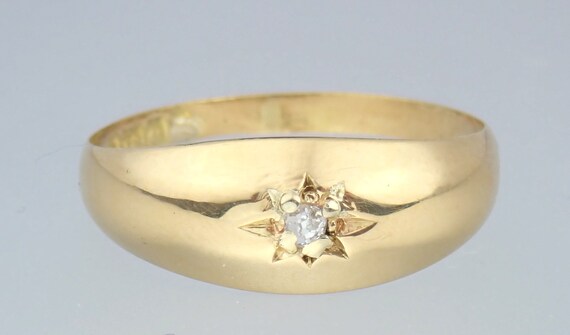 Beautiful Antique Edwardian Solid 18k Gold Diamon… - image 10