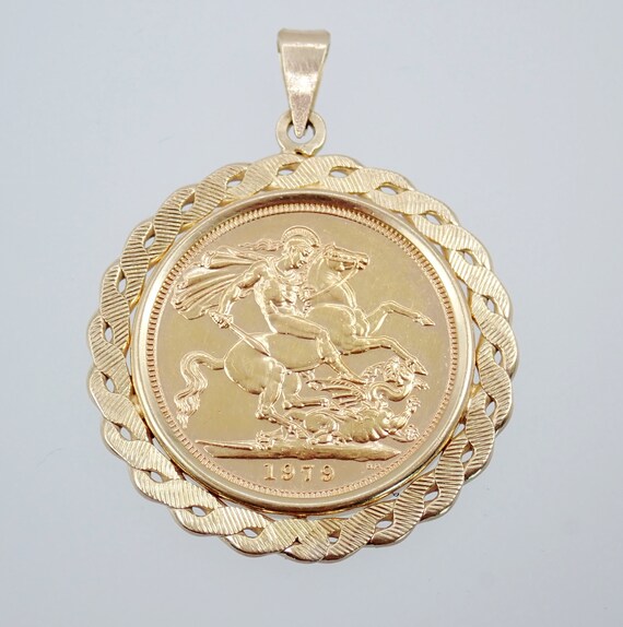 Pre-Owned 9ct Yellow Gold 1912 Sovereign Loose Pendant 4139742