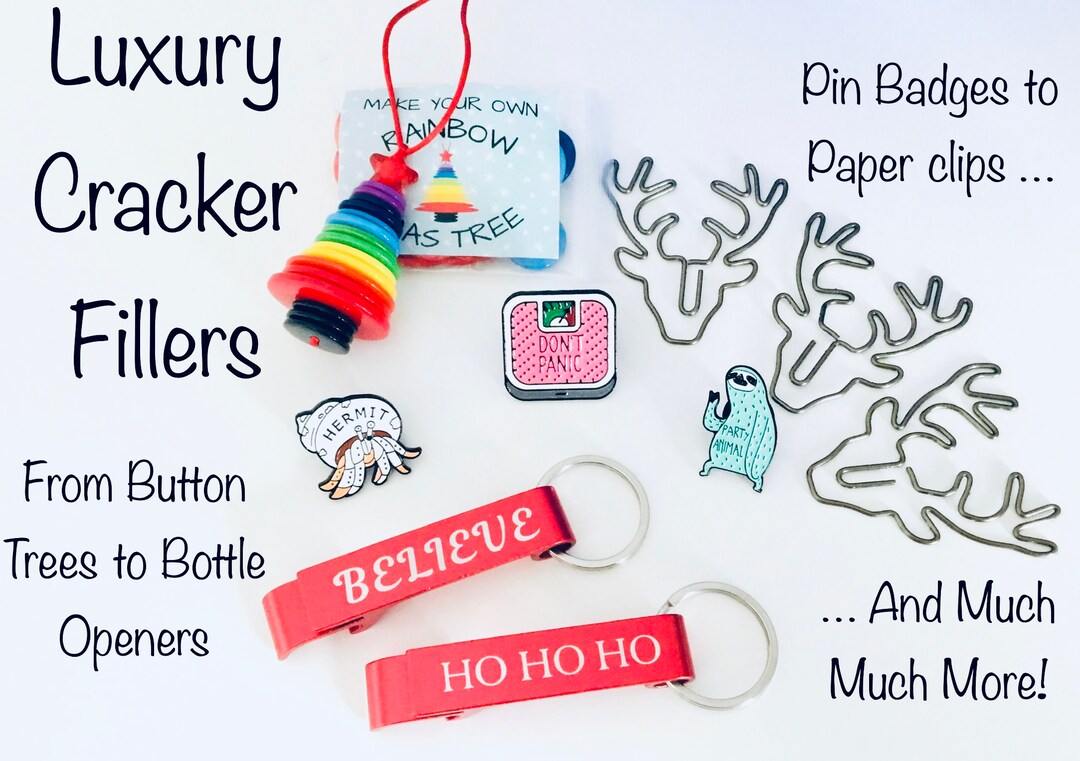 Christmas Cracker Fillers, Luxury Cracker Fillers, Make Your Own