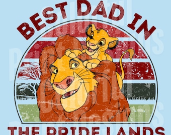 Dad Pride Lands PNG DTF/Sublimation Design