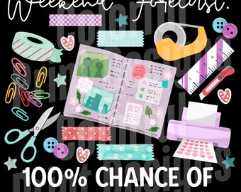 100% Chance Of Scrapbooking PNG DTF/Sublimation Design