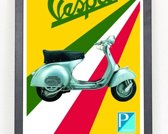 SCOOTER MOD PATCH VESPA OVAL PATCH ITALIA ITALIAN COLOURS