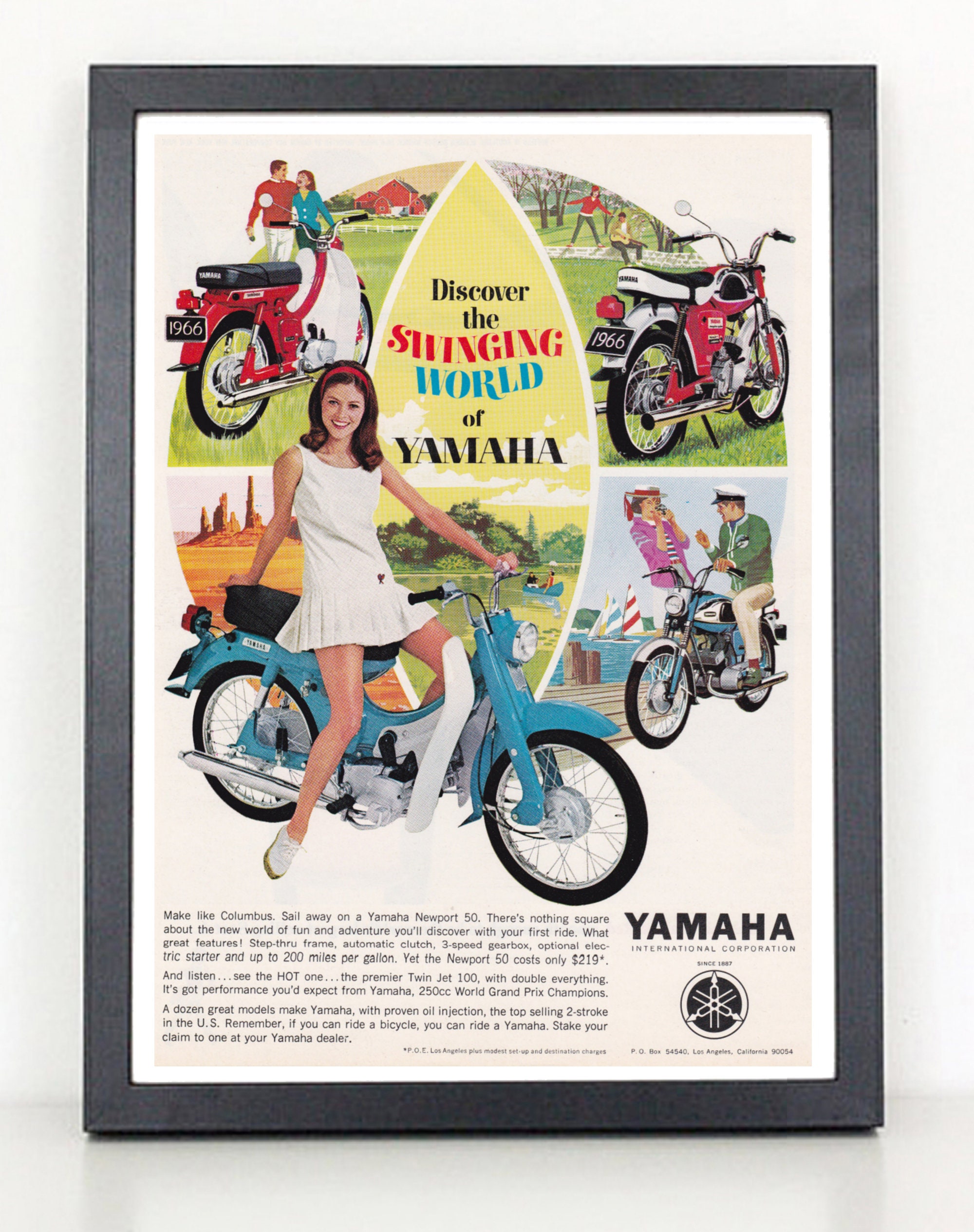Yamaha Motorcycle Poster | Etsy