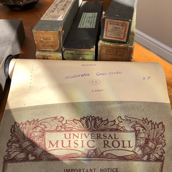 Vintage Piano Song Roll