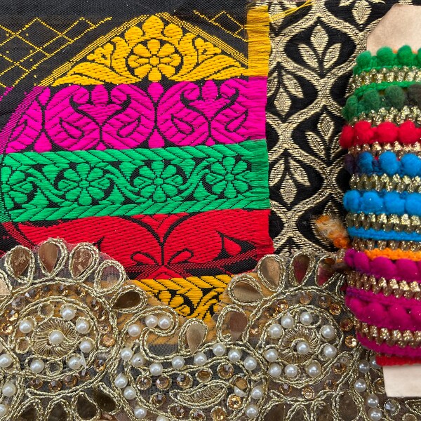 Boho Fabric Trim Etsy