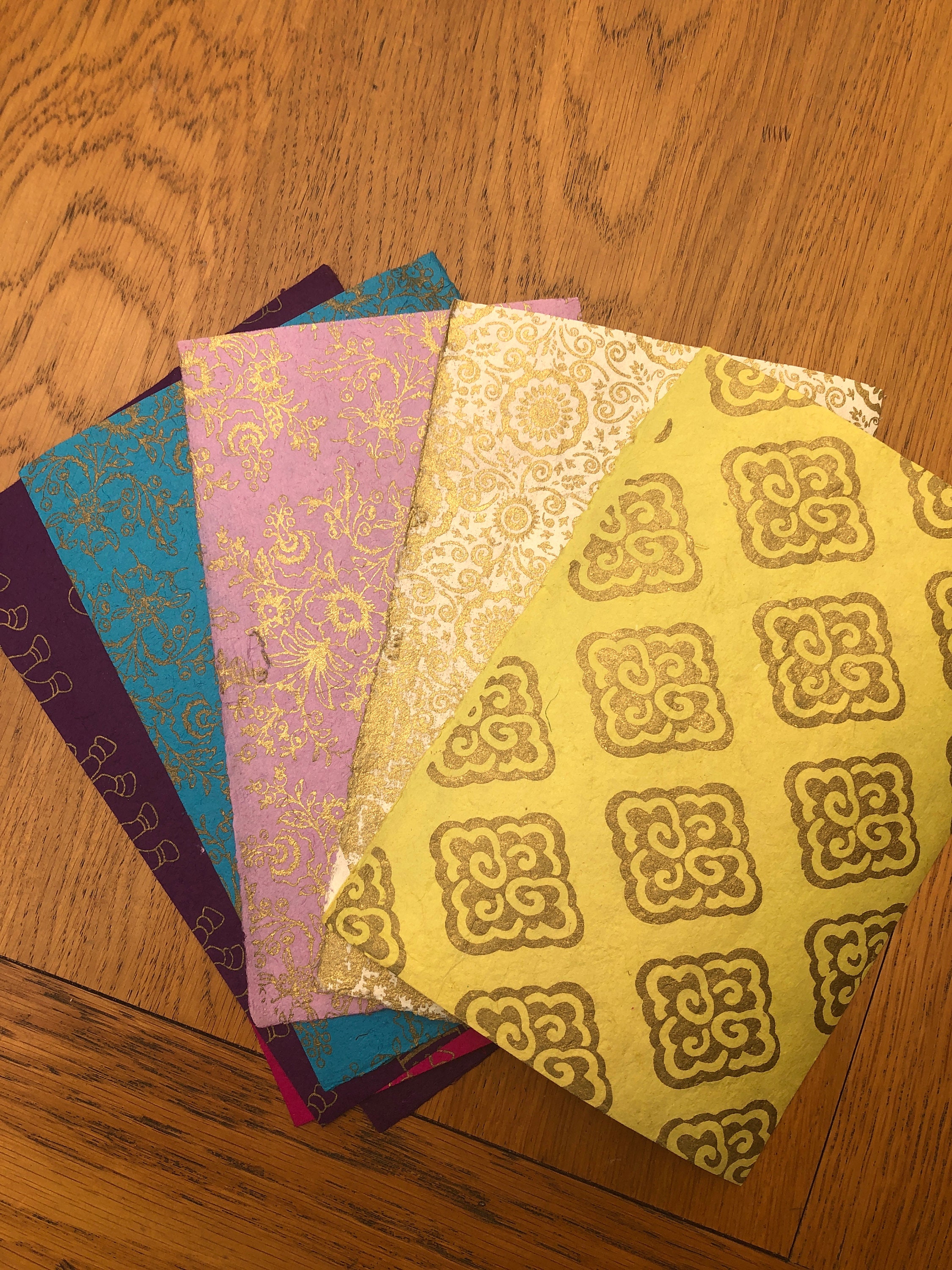 6 sheets Nepalese Lokta paper 20cmx15.5cm Etsy