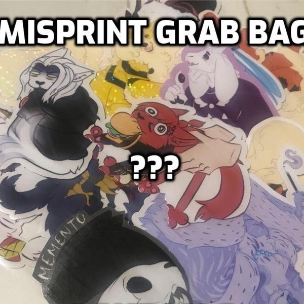 Oops! Sticker Misprints Grab Bag - Random 5!