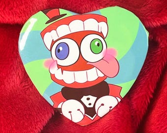 TADC Caine 2.25'' Pinback Heart Button