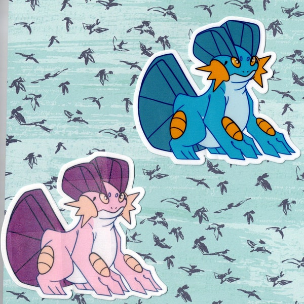 Swampert Vinyl Sticker + Holographic Shiny Alt