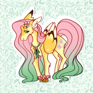 Fluttershy MLP Redesign Vinyl Sticker