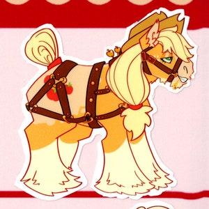 Applejack MLP Redesign Vinyl Sticker