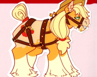 Applejack MLP Redesign Vinyl Sticker