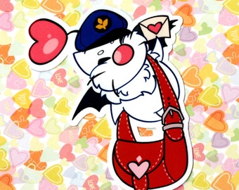 Naklejka winylowa Heart Mail Moogle Final Fantasy