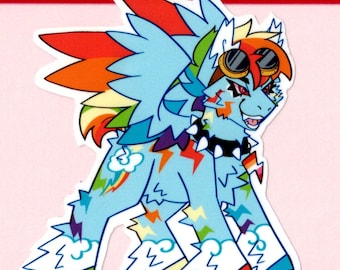 Rainbow Dash MLP Redesign Vinyl Sticker