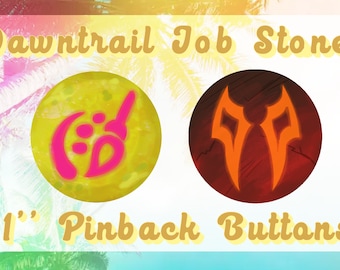 Pictomancer + Viper Jobstones FFXIV Dawntrail 1'' Pin Buttons
