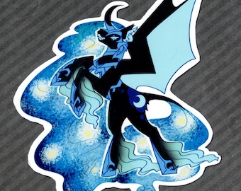 Nightmare Moon MLP Redesign Vinyl Sticker
