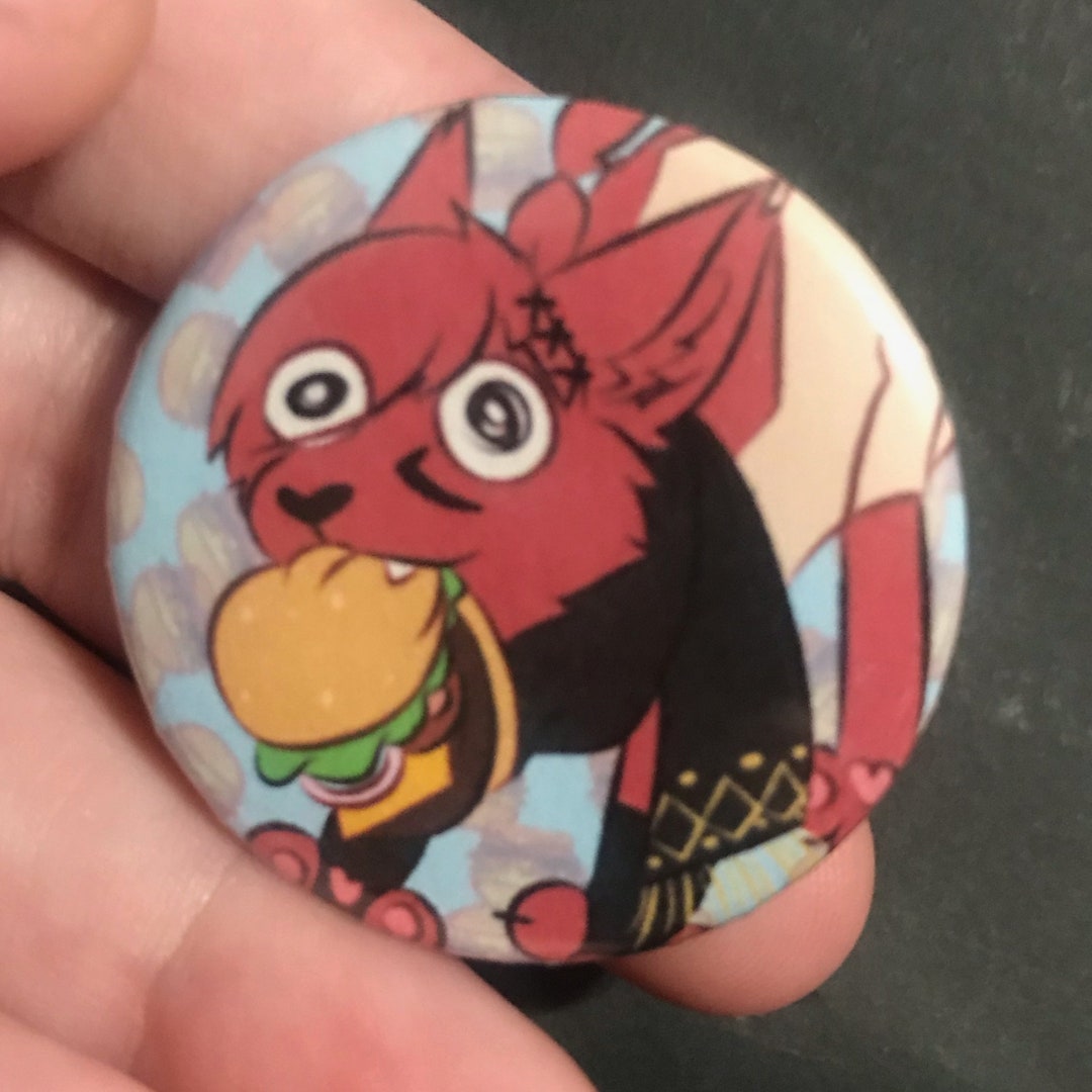 Scrunkly Cat G'raha Tia Burger 1.50'' Pinback Button - Etsy