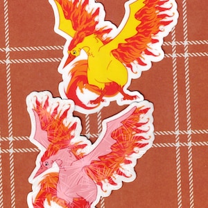 Naklejka winylowa Moltres + Holograficzny błyszczący Alt