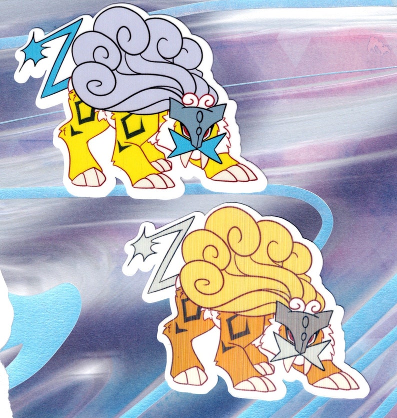 Raikou Vinyl Sticker + Holographic Shiny Alt - Etsy