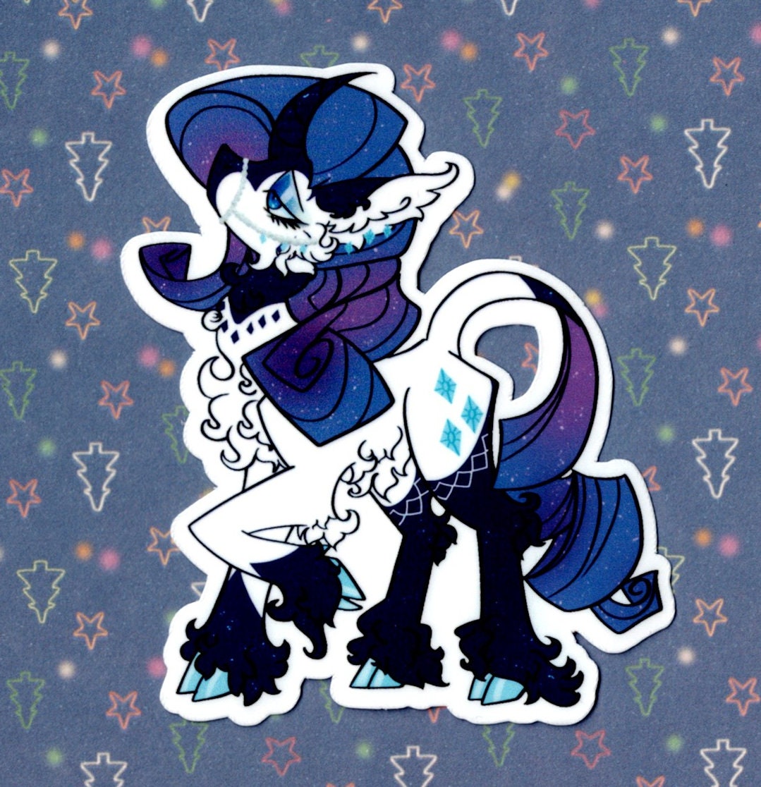 Rarity MLP Redesign Vinyl Sticker - Etsy