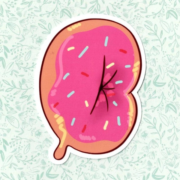 Furry Donut Vinyl Sticker
