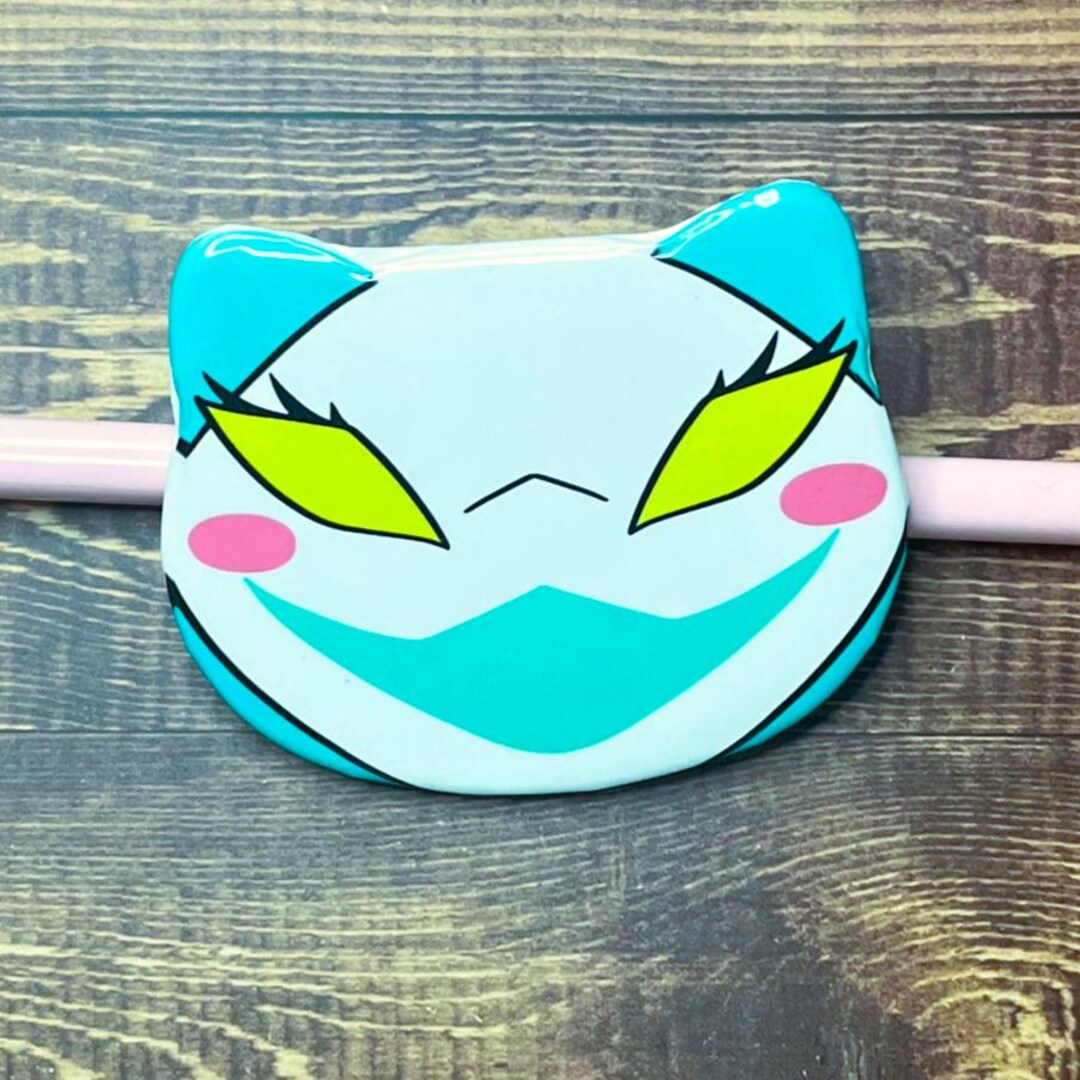 Delta Rune Cat Tasque Manager Deltarune Cat Head Shaped 2.5'' Button - Etsy