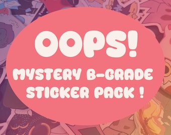 Oops Mystery Bag | B - Grade Stickers | 6 Mystery Stickers