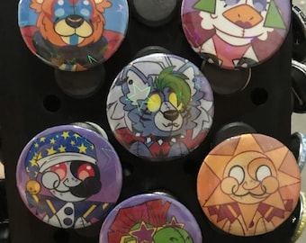 Five Nights at Freddy's FNAF Security Breach 1.50'' Pinback Buttons