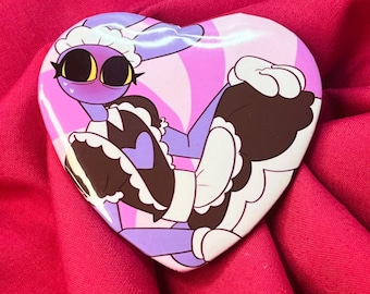 TADC Maid Dress Jax 2.25'' Pinback Heart Button