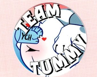 Furry Team Tummy Vinyl Sticker