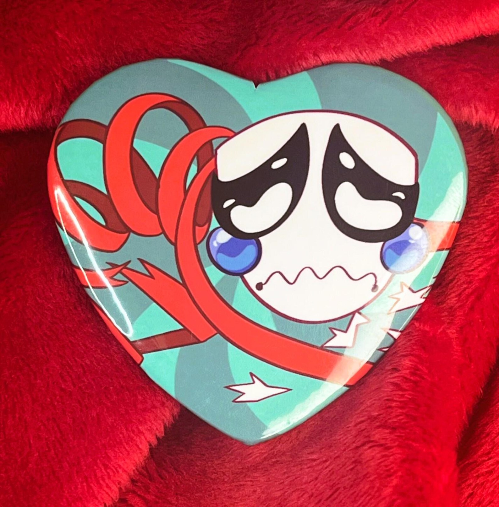 Gangle Button TADC Gangle 2.25'' Pinback Heart Button - Etsy